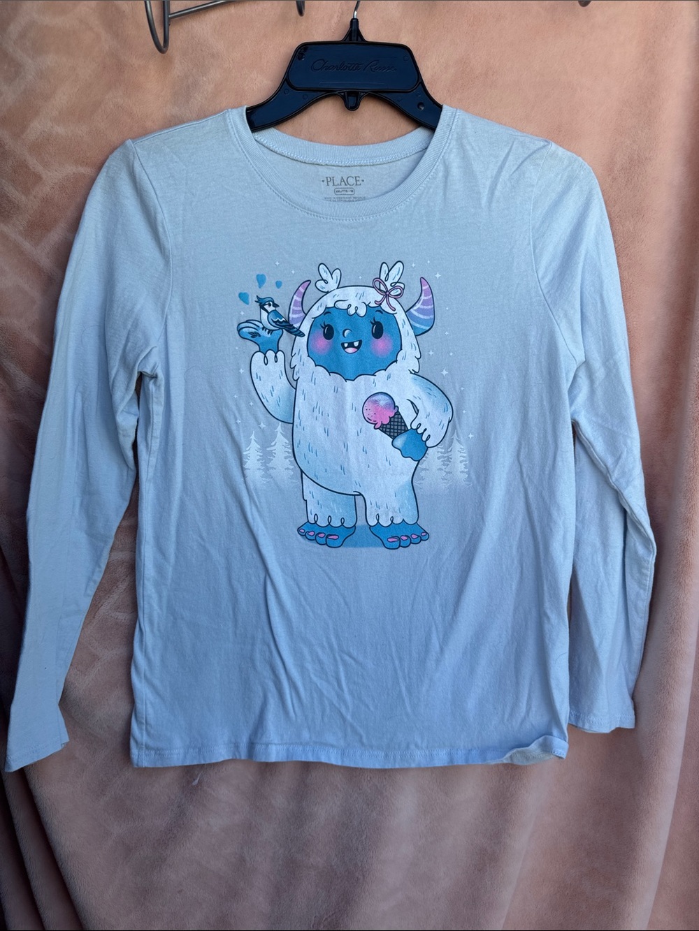 Girls XXL/16 Cute Winter Yeti Shirt